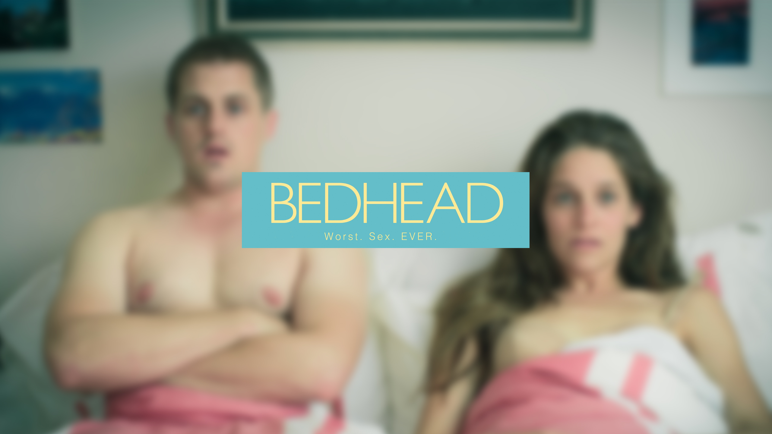 BedHead key art showing the two leads in bed behind the series title